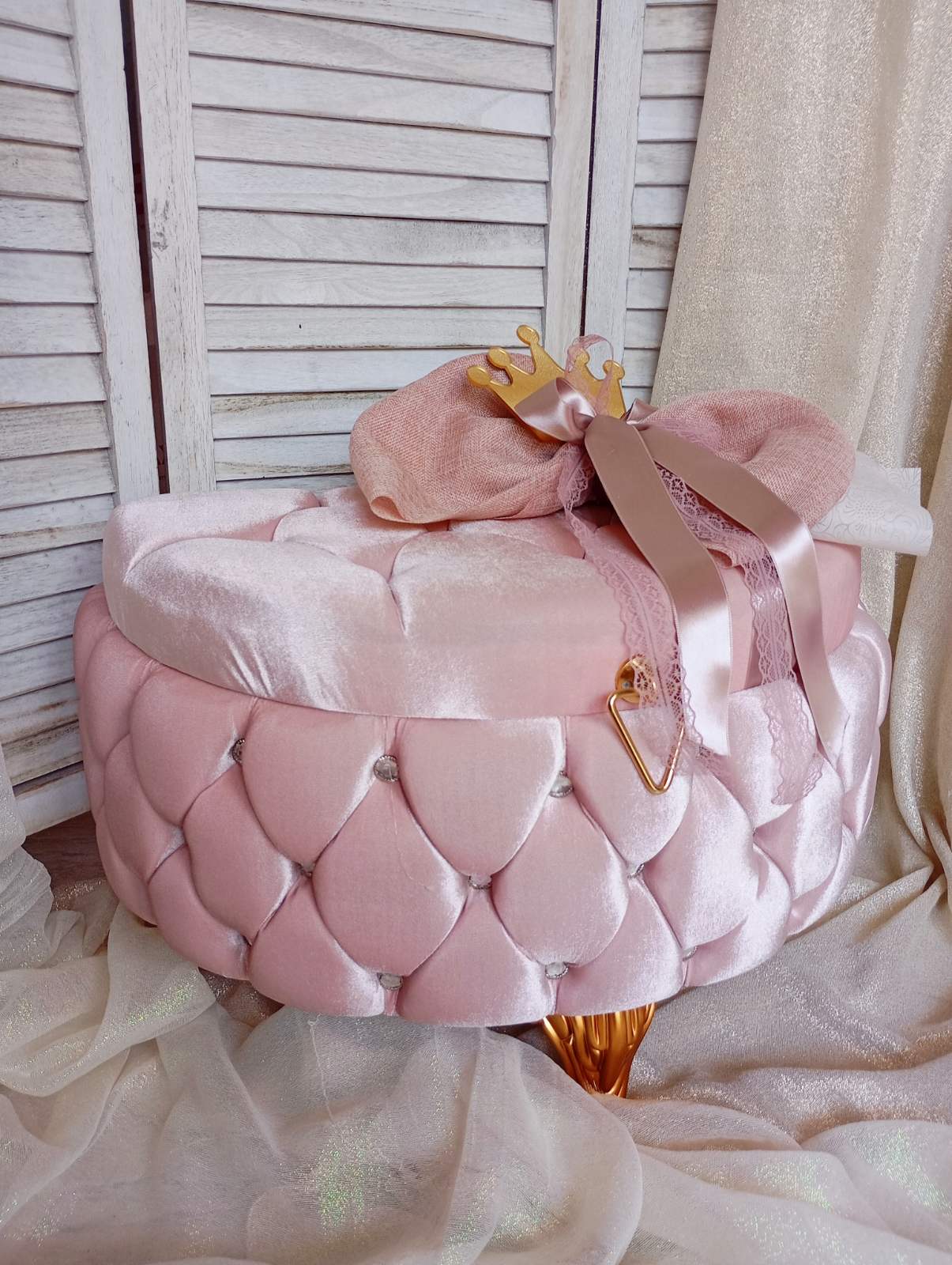 Βαπτιστικό Βελούδινο Μπαούλο - Image 2