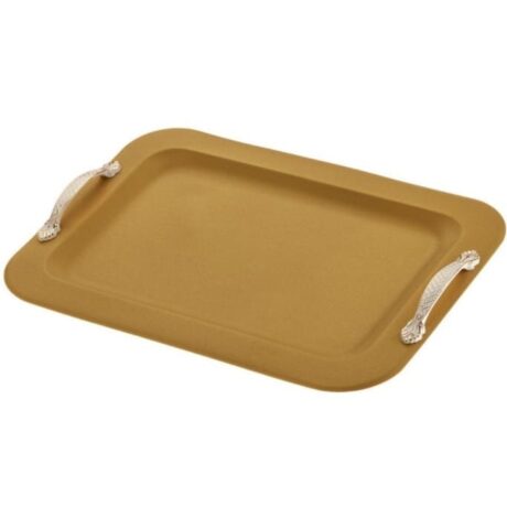 Δίσκος Γάμου Ορθογώνιος σε Ματ Χρυσό (X235-392)