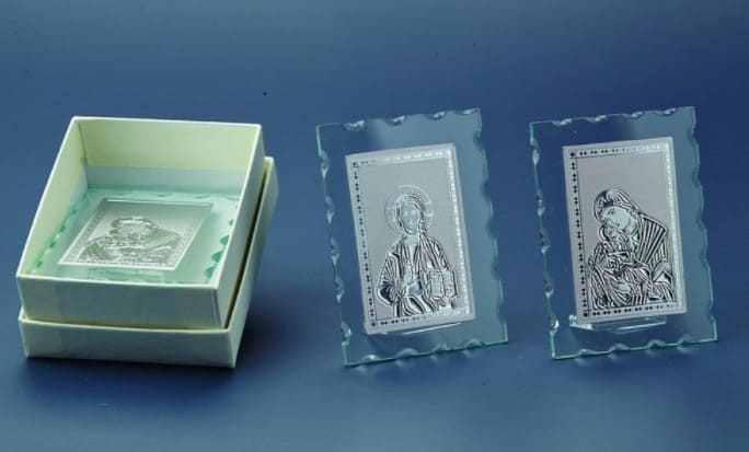 Γυάλινες Μπομπονιέρες Αγίων NU1508