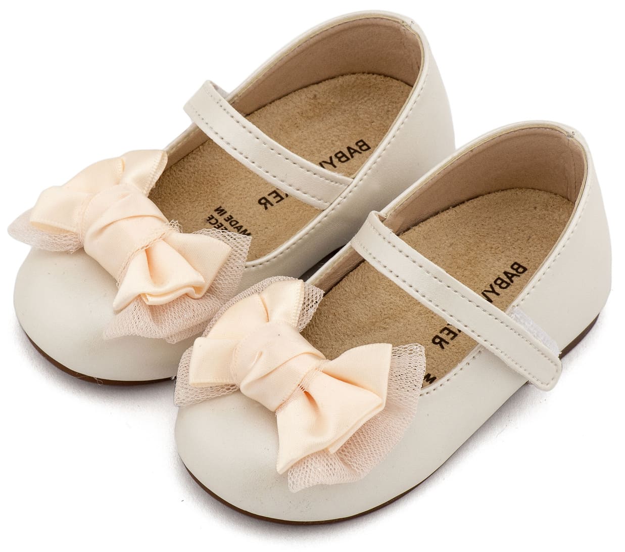 BABYWALKER Βαπτιστικό Γοβάκι με Φιόγκο BS3599 - Image 3