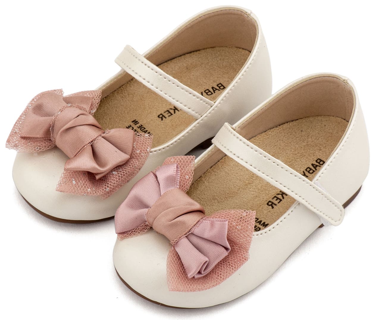 BABYWALKER Βαπτιστικό Γοβάκι με Φιόγκο BS3599