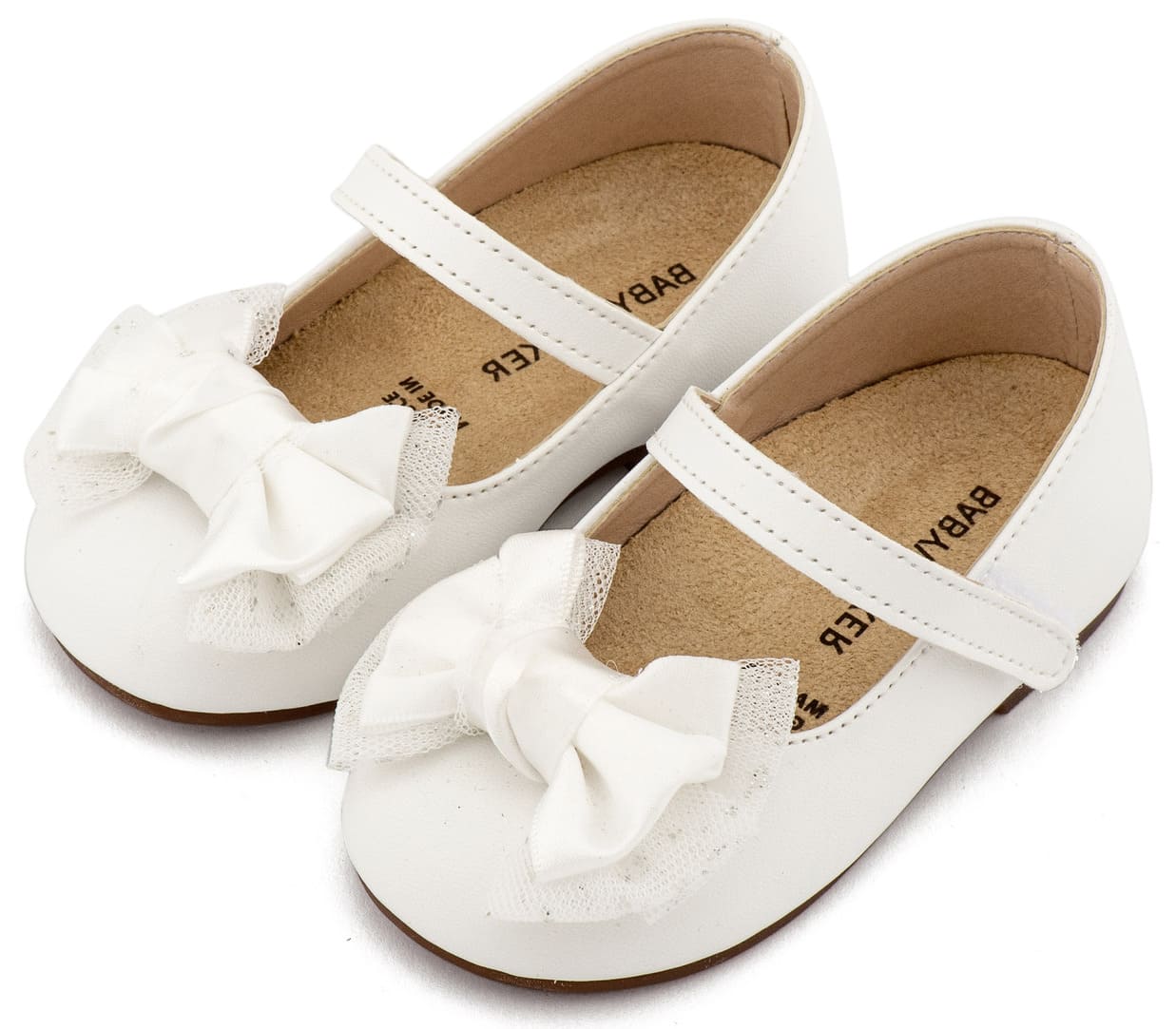 BABYWALKER Βαπτιστικό Γοβάκι με Φιόγκο BS3599 - Image 4