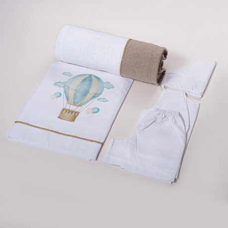 Βαπτιστικά Λαδόπανα Αερόστατο για Αγόρι Λ260