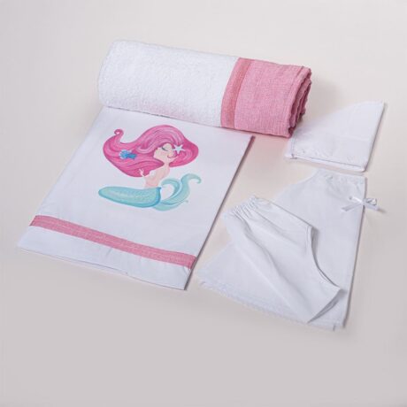 Βαπτιστικό Λαδόπανο για Κορίτσι Γοργόνα Λ233