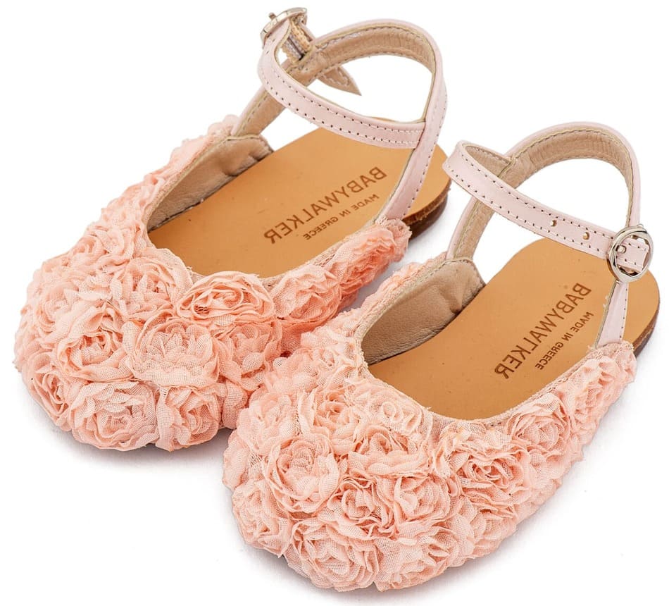 Βαπτιστικά Σαμπό με Chiffon Λουλούδια BW4884 - Image 3